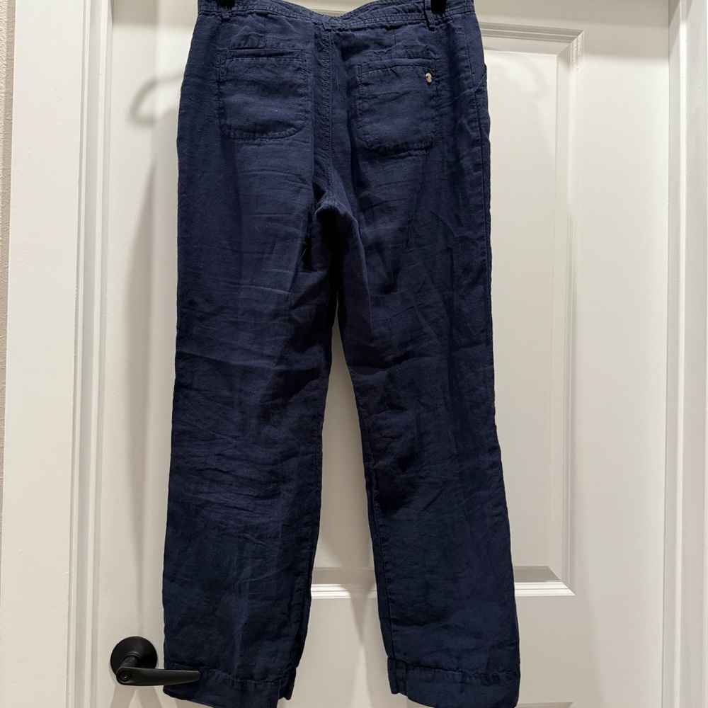 Lilly Pulitzer Breeta Linen Trouser Pants - 8